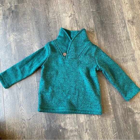 Jumping Beans 12 Month Sweater Sweatshirt Green Emerald Evergreen - Picture 1 of 3